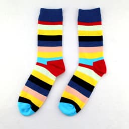 Men Happy Colorful Striped Women Socks Quality Plaid Diamond Pattern Argyle Geometric Harajuku Combed Cotton Sock Christmas Gift