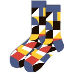 Men Happy Colorful Striped Women Socks Quality Plaid Diamond Pattern Argyle Geometric Harajuku Combed Cotton Sock Christmas Gift