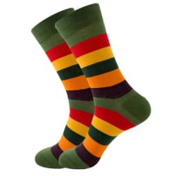 Men Happy Colorful Striped Women Socks Quality Plaid Diamond Pattern Argyle Geometric Harajuku Combed Cotton Sock Christmas Gift