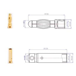 10pcs 2mm 3mm 3.5mm 4mm 5mm 5.5mm 6mm Banana Plug Gold Plated Copper Brushless Motor Bullet Connector For ESC Battery Wholeale