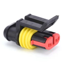 10 Sets Kit 2 Pin Way AMP Super Seal Waterproof Electrical Wire Connector Plug