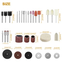 40~217Pcs Power Tools Rotary Tool Accessory Set Fits Dremel Drill Grinding Polishing Accessories Mini Saw Blade Abrasive Tool
