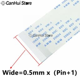 10Pcs 0.5MM FPC FFC Flexible Flat Cable A/B Type 50/100/150/200/250/300mm 10P 12/15/16/18/20/26/28/30/32/36/38/40/45/50/54/60PIN
