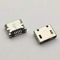 100pcs Micro USB Connector SMD Female Socket No Side Flat Mouth 5pin Short Needle for Mobile Phone Tail Data Plug Charging Port