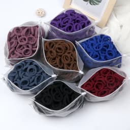 Wholesale 30/50/100Pcs/Lot Colorful Hair Bands Children Seamless Hair Ties Elastic Rubber Band Girl Sweet Scrunchies Accessories