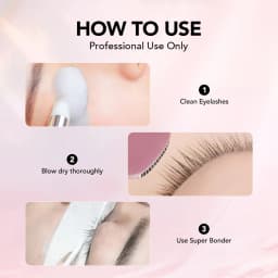 NATUHANA 10ml Super Bonder Fixing Agent for Eyelashes Extensions Primer for Long Last Lashes Glue Adhesive for Eyelash Makeup