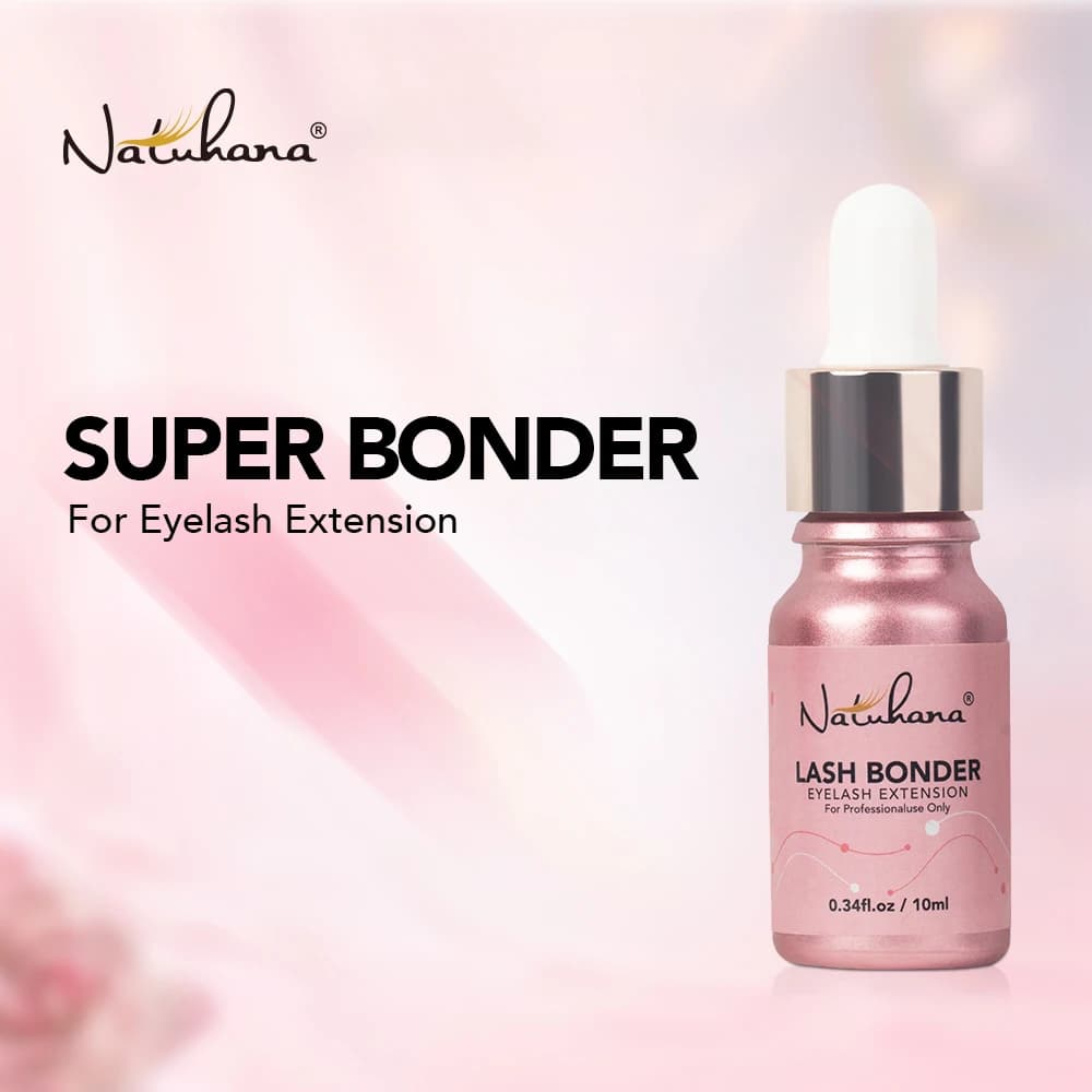 NATUHANA 10ml Super Bonder Fixing Agent for Eyelashes Extensions Primer for Long Last Lashes Glue Adhesive for Eyelash Makeup