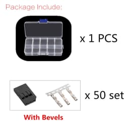 50PCS DIY Servo Extension Cable JR/Futaba Connector Male/Female Plug with 2.54 Terminal for RC Robot Airplane Car Servo ESC