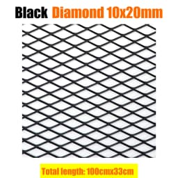 100x33cm Aluminium Racing Car Bumper Grille Grill Mesh Net Vent Black Silver Red Blue Tuning Universal Protector Home Garden