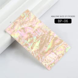 3D Abalone Shell Slice Nail Sticker Flakes, Adhesive Decals, Manicure DIY Nail Art, Gel Polish Tips Decorations