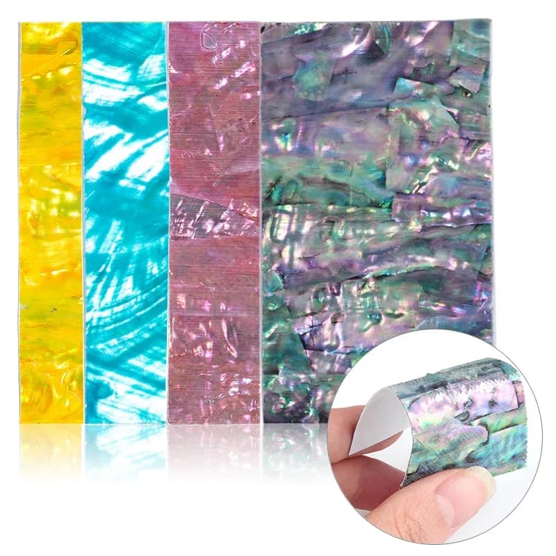 3D Abalone Shell Slice Nail Sticker Flakes, Adhesive Decals, Manicure DIY Nail Art, Gel Polish Tips Decorations