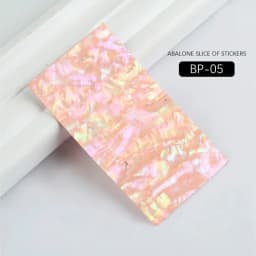 3D Abalone Shell Slice Nail Sticker Flakes, Adhesive Decals, Manicure DIY Nail Art, Gel Polish Tips Decorations