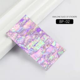 3D Abalone Shell Slice Nail Sticker Flakes, Adhesive Decals, Manicure DIY Nail Art, Gel Polish Tips Decorations