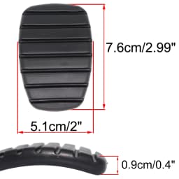 Rubber Brake Clutch Foot Pedal Pad Part Covers For Nissan NV400 Interstar Vauxhall Movano 2010 2011 2012 2013 2014 2015- 2020