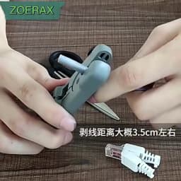 ZoeRax 1PCS Tool Free RJ45 CAT6 Connector Ethernet Termination Plugs, 23AWG to 26AWG Cable Internet Plug Installation Toolless