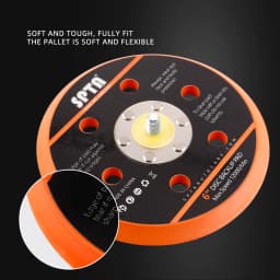 SPTA Backer Backing Plate Pad 5inch/6inch Hook&Loop For Air Sander Dual Action Car Polisher For SPTA DA502