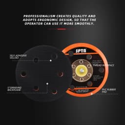 SPTA Backer Backing Plate Pad 5inch/6inch Hook&Loop For Air Sander Dual Action Car Polisher For SPTA DA502