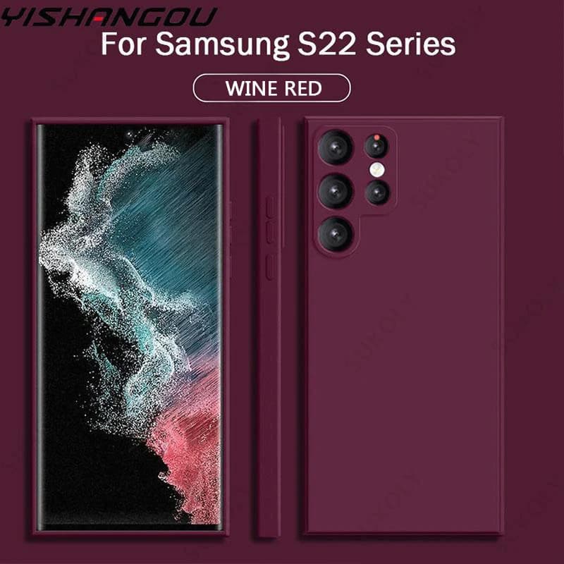 For Samsung Galaxy S25 S26 S24 Ultra S23 S26 FE Soft Silicone Case For Samsung A18 A57 A17 A55 A56 A15 A16 5G Shockproof Cover