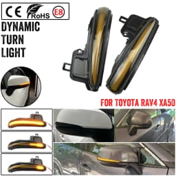 For Toyota RAV4 XA50 2019 2020 / For Toyota Tacoma 2016 - 2019 Dynamic Turn Signal Light LED Side Mirror Indicator Blinker Light