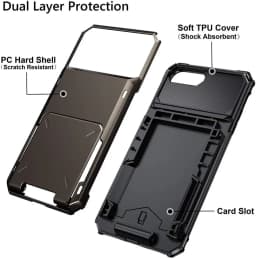For iPhone SE 2022 2020 Case Wallet 5-Card ID Slot Credit Card Holder Flip Hidden Pocket Cover For iPhone SE3 SE2 SE 2022 Coque