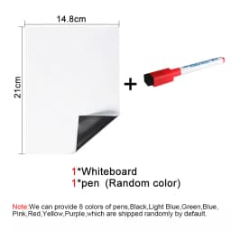 A5 Size Magnetic Whiteboard,Dry Erase White Boards,Soft Home Office Kitchen Flexible Pad Fridge Stickers Memo Message Board