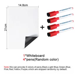 A5 Size Magnetic Whiteboard,Dry Erase White Boards,Soft Home Office Kitchen Flexible Pad Fridge Stickers Memo Message Board