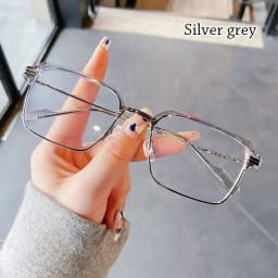 NEW Double Bridge Square Anti-blue Light Glasses Women Men Vintage Transparent Computer Glasses Oversize Frame Eyeglasses 1PC