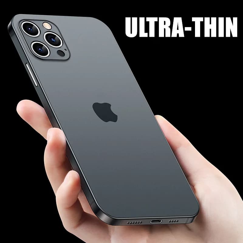Ultra Thin Matte Phone Case For iPhone 11 12 13 14 15 Pro Max Mini Xs Max X Xr iPhone SE 2020 7 8 6 Plus Transparent Cover Coque