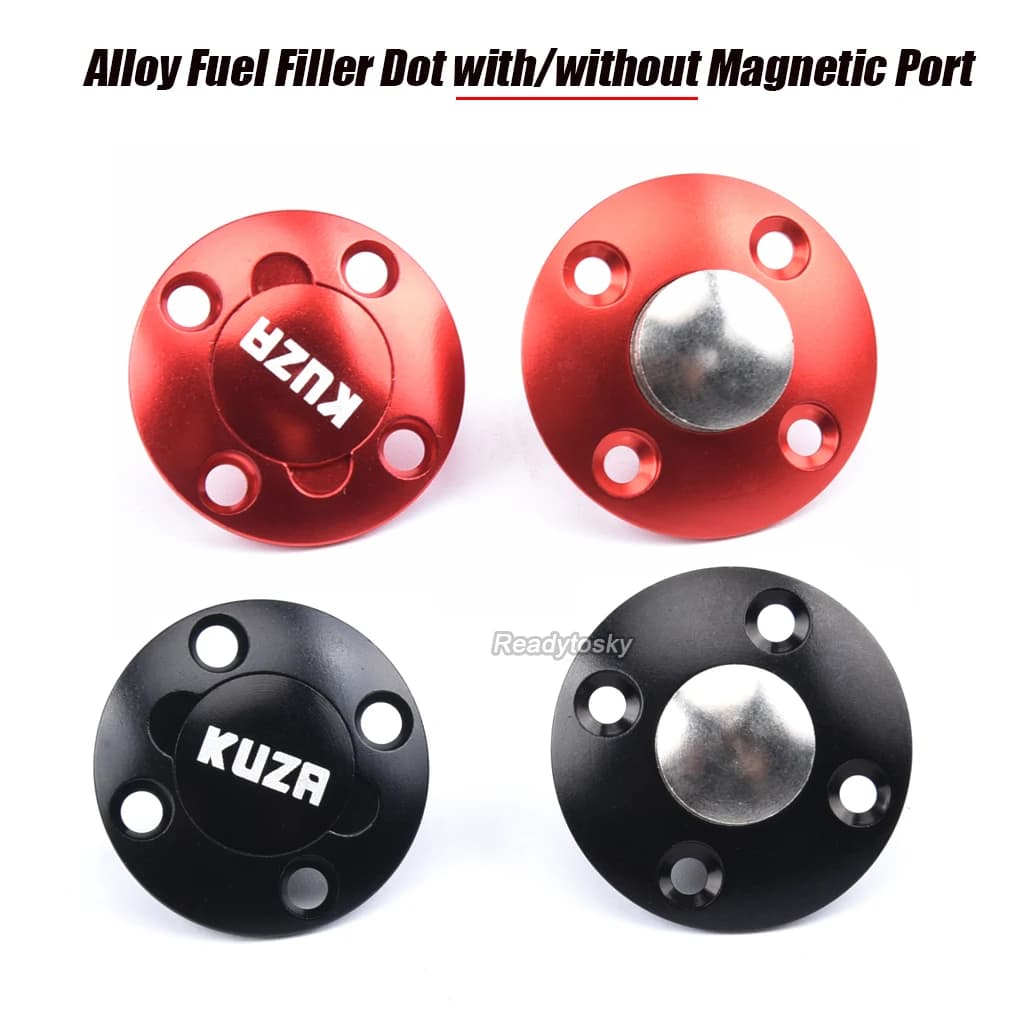 CNC Alloy Fuel Filler Dot with or Without Magnetic Plug Port for RC Boat Aircraft Smoking System Fuel Gas Airplane Fuel Filler