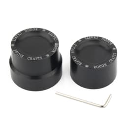 Motorcycle Front Rear Axle Nut Cover Caps CNC Black For Harley Touring Road Glide Low Rider Sportster Iron 883 XL1200 Softail