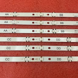 12 PCS/set LED Backlight Strip for TV 65UJ634V 65UJ6300 65UJ630V 65UJ5500 65UK6100 65UJ63_UHD_A B C D NC650DGEAAFX7 EAV64054301