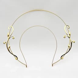Women Girls Angel Bridal Silvery Gold Halo Headband Goddess Crown Photoshoot Hair Band Wedding Accessory