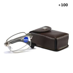 Foldable Reading Glasses Folding Presbyopia Men Women Metal Retro Computer Reading Glasses With Case 1.0 1.5 2.0 2.5 3.0 3.5 4.0