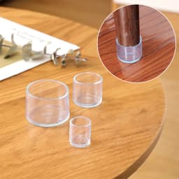4/8/12/16 PCS Anti-Noise Chair Leg Silicone Floor Protectors Transparent Rubber Furniture Leg Cap Non-Slip Table Feet Caps Cover