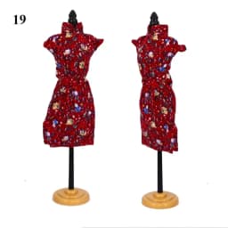 Handmade 30cm Doll Accessories Unique Dress Clothes For Chinese Traditional Dress Cheongsam Style Evening Dress 1/6 Doll Clothes