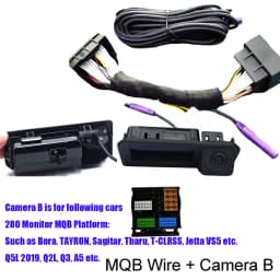 Car CanBus Reversing Parking Rear View Camera for Skoda Octavia Volkswagen Tiguan 187B 280 MQB PQ Audi A5 Q5 Dynamic Trajectory