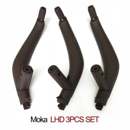 3PCS SET LHD RHD Carbon Fiber Interior Passenger Door Handle Inside Panel Replacement For BMW X5 X6 F15 F16 2014-2018