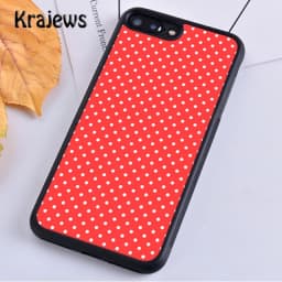 Krajews Red Black Gold Polka dots Dot Phone Case Cover For iPhone 16 15 SE2020 14 6 7 8 plus 11 12 13 pro max coque Fundas