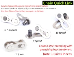RISK Bike Chain Quick Link MTB Road Bike Chain Missing Quick Connector Connecting Master Link for 6 7 8 9 10 11 12S Speed Chain