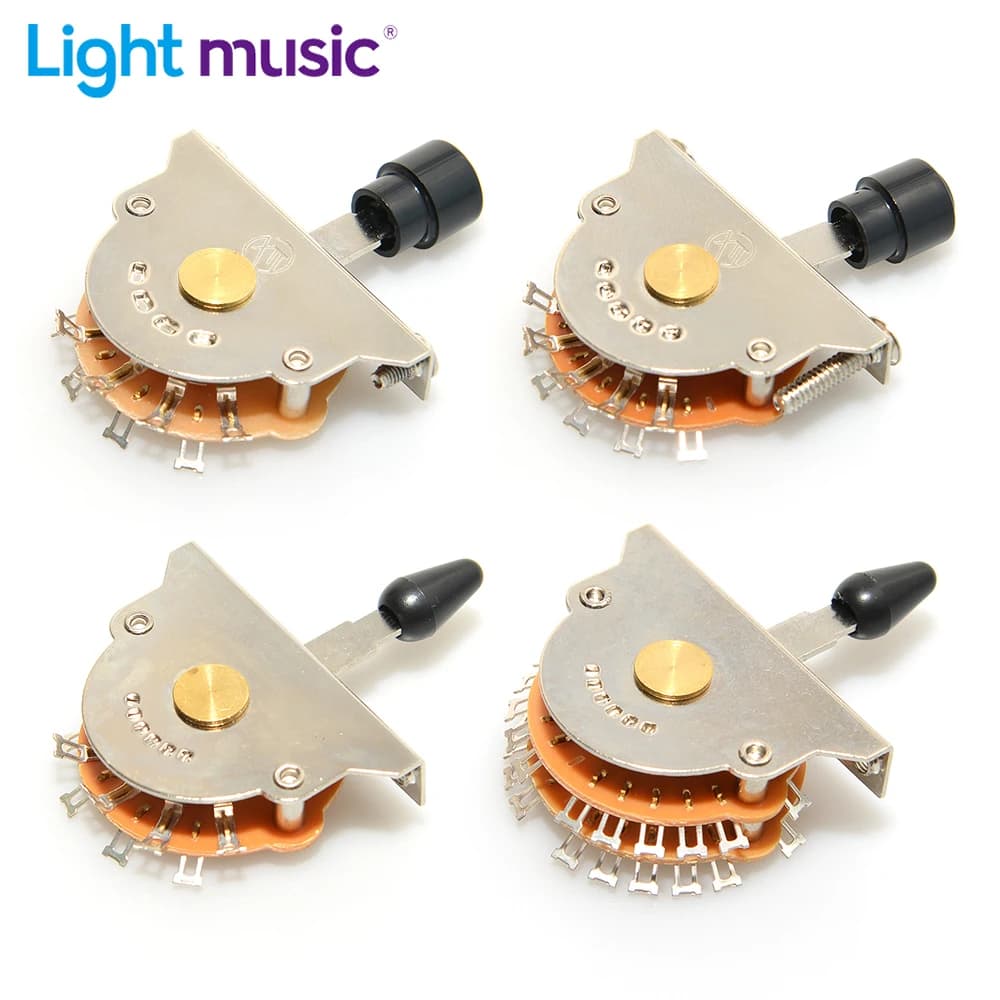 3 Way 4 Way 5 Way Electric Guitar Switch Metal Plastic 1pcs Tips Switch with Screws Electric Guitar Accessories