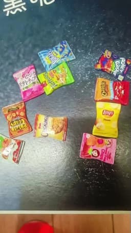 10PCS/Lot 1/6 Scale Dollhouse Miniature Resin Chips Model Mini Snack for Blyth BJD OB11 Doll House Decor Toys Accessories