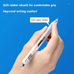 Deli Gel Pen 0.5mm Press Retractable Bullet Ballpoint Pens Simple Style Apply To For School Office Writing Stationery Supplies