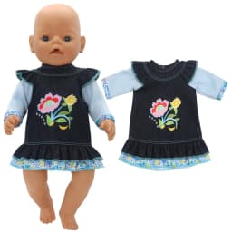 Baby Doll Dress 43cm For 17" Girl Doll Summer Outwear Accessories
