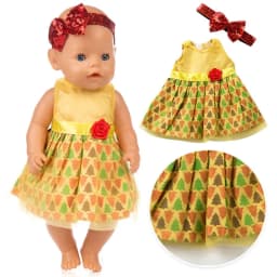 Baby Doll Dress 43cm For 17" Girl Doll Summer Outwear Accessories