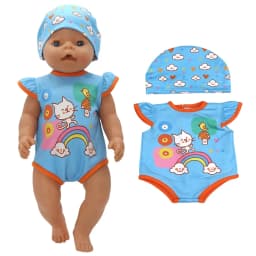 Baby Doll Dress 43cm For 17" Girl Doll Summer Outwear Accessories