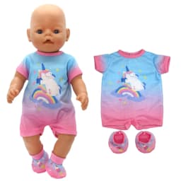 Baby Doll Dress 43cm For 17" Girl Doll Summer Outwear Accessories