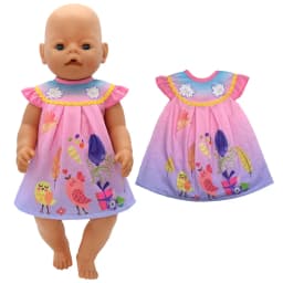 Baby Doll Dress 43cm For 17" Girl Doll Summer Outwear Accessories