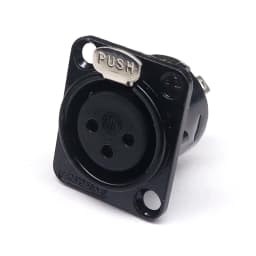 HF XLR 3pin Male Female Panel Audio Microphone Jack Plug Connector Black silver YS145BG YS146BG Copper Contact XLR Metal Socket