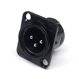 HF XLR 3pin Male Female Panel Audio Microphone Jack Plug Connector Black silver YS145BG YS146BG Copper Contact XLR Metal Socket
