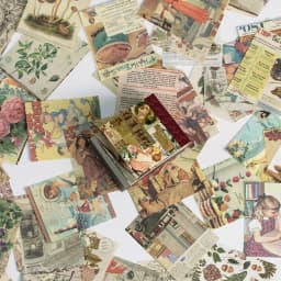 The New 400pcs/pack Lightweight Paper Vintage Craft Paper Mini Book DIY Scrapbooking Art Collage Photo Album Decor Supplies